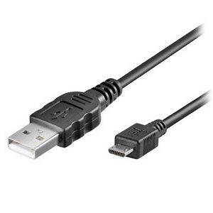 Goobay USB 2.0 / MicroUSB-kabel - zwart