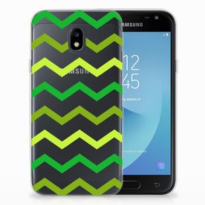 Samsung Galaxy J3 2017 TPU bumper Zigzag Groen