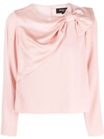 Paule Ka blouse à détail de nœud - Rose