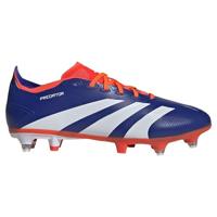 adidas Predator League voetbalschoenen, uniseks, zachte grondschoenen, Lucid Blauw Ftwr Wit Zonnerood, 42 2/3 EU