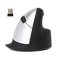 R-Go HE ergonomische muis, Premium verticale muis, Groot (Handlengte ≥ 185mm), Voorkomt muisarm, Draadloos, Voor rechtshandigen, Zwart