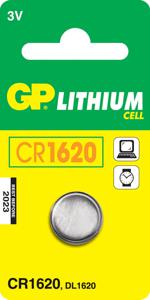 GP Knoopcel CR1620 3 V 1 stuk(s) Lithium GPCR1620