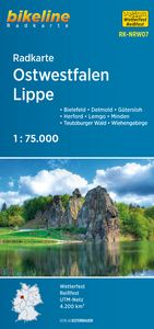 Fietskaart NRW07 Bikeline Radkarte Ostwestfalen Lippe | Esterbauer