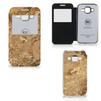 Samsung Galaxy Core Prime Bookcase Marmer Creme