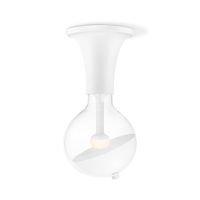 Move Me plafondlamp Horn - wit / Sphere 5,5W - wit