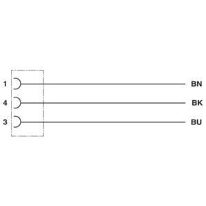 Phoenix Contact 1453821 Sensor/actuator aansluitkabel Aantal polen: 3 10.00 m 1 stuk(s)