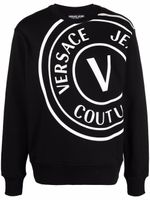 Versace Jeans Couture sweat à logo imprimé - Noir