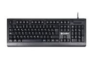 CoolBox COO-TEC04DNI QWERTY-toetsenbord, Spaans, QWERTY-toetsenbord, zwart