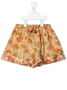 ZIMMERMANN Kids short Andie à fleurs - Vert