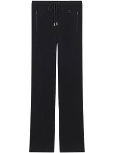 Courrèges pantalon en maille nervurée - Noir