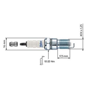 Bougie VALEO, u.a. für Ford, Renault, Peugeot, Lancia, Volvo