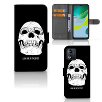 Telefoonhoesje met Naam Motorola Moto E13 4G Skull Eyes