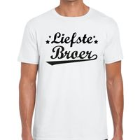 Liefste broer cadeau t-shirt wit heren - thumbnail