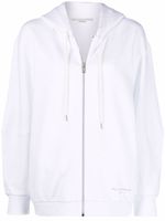 Stella McCartney hoodie à plaque logo - Blanc