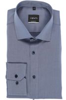 Venti Modern Fit Overhemd rook blauw, Effen