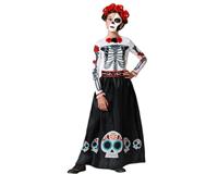 Atosa skeletkostuum roze meisjes kinderen