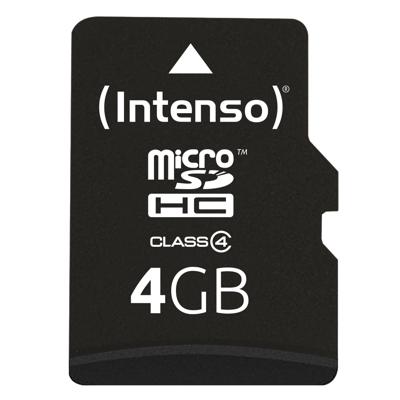Intenso 3403450 flashgeheugen 4 GB MicroSDHC Klasse 4