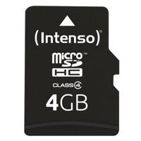 Intenso 3403450 flashgeheugen 4 GB MicroSDHC Klasse 4