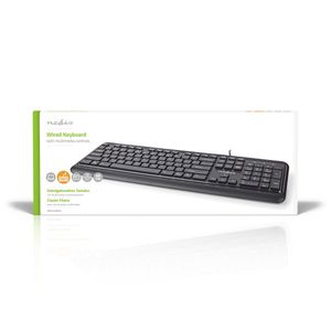 Bedraad Toetsenbord | USB | USB Gevoed | Multimedia | QWERTY | US Internationaal | Ja