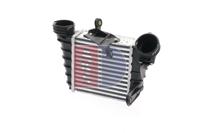 Intercooler, inlaatluchtkoeler AKS DASIS, u.a. für Skoda, Seat, VW