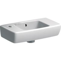 Geberit Renova Compact fontein 45x25 cm, met kraangat links en overloop, wit