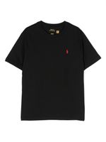 Ralph Lauren Kids t-shirt en coton à logo Polo Pony - Noir