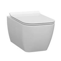 Toiletpot Hangend Idevit Halley 52x36x31cm Wandcloset Keramiek Wit Diepspoel Rimfree