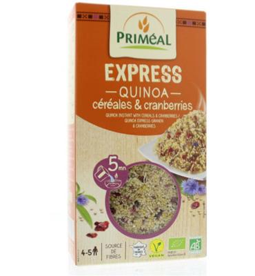 Priméal Quinoa Express Gekookt Granen & Cranberries Bio (250g) Priméal Quinoa Express Gekookt Granen & Cranberries Bio (250g)