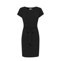 ICHI jurk IHREBEL met glitters zwart