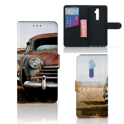 OPPO Reno 2Z Telefoonhoesje met foto Vintage Auto