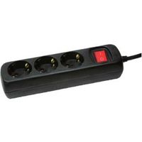 LogiLink LPS206B power uitbreiding 1,4 m 3 AC-uitgang(en) Zwart - thumbnail