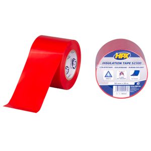 HPX PVC isolatietape | Rood | 50mm x 20m - IR5020 | 100 stuks IR5020