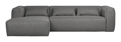 WOOOD Exclusive Loungebank 'Bean' Links, kleur Middengrijs