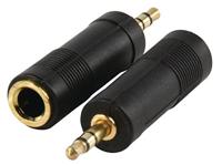 Valueline AC-005 - kabelinterface-/adapter (3,5 mm, 6,35 mm, mannelijke connector/vrouwelijke connector, zwart)