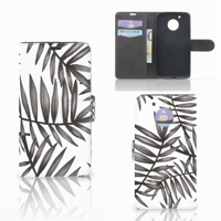 Motorola Moto G5 Hoesje Leaves Grey