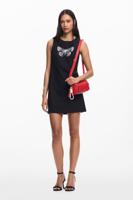 Vlinder mini-jurk - BLACK - XL