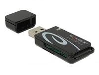 Delock Mini USB 2.0 kaartlezer met SD en Micro SD-slot
