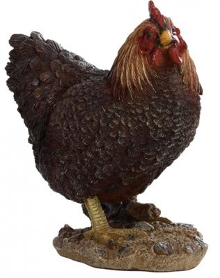 Esschert Design kip staand 19,8 x 17,6 cm polyresin bruin Esschert Design kip staand 19,8 x 17,6 cm polyresin bruin
