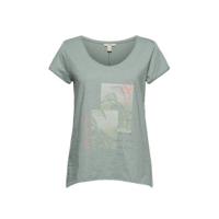 ESPRIT Women Casual T-shirt van biologisch katoen groen