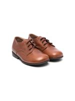 Pèpè pebbled-leather Derby shoes - Marron