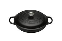 Le Creuset Signature, Gietijzeren Professionele Kookpan, Rond, Diametro 30 cm, 3.2 L, Geschikt Voor Alle Warmtebronnen, Zwart