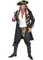 verkleedkleding Piraten polyester zwart/goud maat M