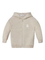 Brunello Cucinelli Kids cardigan en cachemire à fermeture zippée - Tons neutres - thumbnail