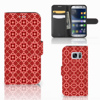 Samsung Galaxy S7 Telefoon Hoesje Batik Rood