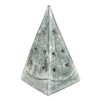 Theelichthouder Piramide White-wash - thumbnail