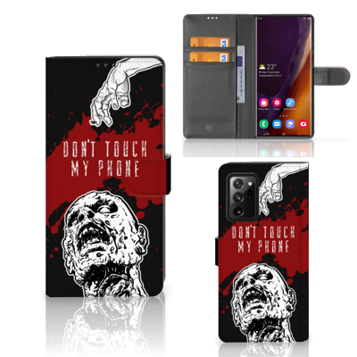 Samsung Galaxy Note20 Ultra Portemonnee Hoesje Zombie Blood Samsung Galaxy Note20 Ultra Portemonnee Hoesje Zombie Blood