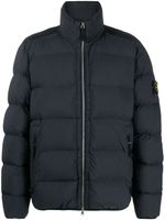 Stone Island doudoune à patch Compass - Bleu