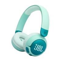 JBL Junior 320 BT, Draadloze On-Ear Bluetooth Hoofdtelefoon voor Kinderen met Ingebouwde Microfoon, 50 uur afspeeltijd, JBL Safe Sound, Laag Volume, Gemakkelijke Bediening en Stickerset, in Groen