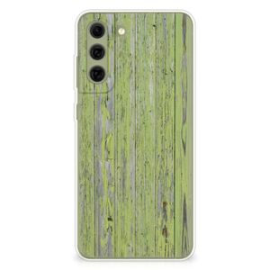 Samsung Galaxy S21FE Bumper Hoesje Green Wood