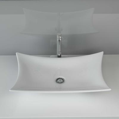 Mueller Range opzet wastafel 56x37x10cm wit